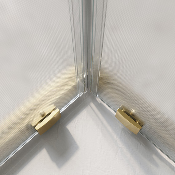 Душевое ограждение BelBagno 900 LUCE-A-2-90-P-ORO, золото/матовое фото 5