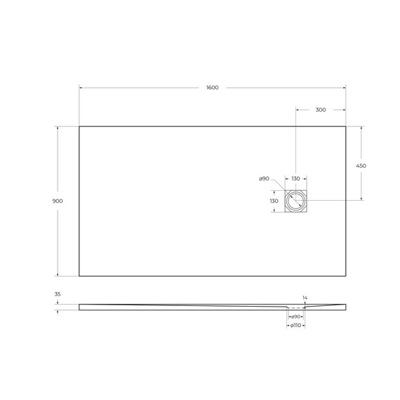 Каменный поддон BelBagno 160 см TRAY-MR-UNO-AH-160/90-35-W-BO - 5 Каменный поддон BelBagno 160 см TRAY-MR-UNO-AH-160/90-35-W-BO фото 5