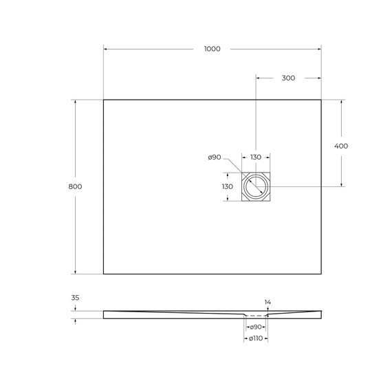 Каменный поддон BelBagno 100 см TRAY-MR-UNO-AH-100/80-35-W-BO - 5 Каменный поддон BelBagno 100 см TRAY-MR-UNO-AH-100/80-35-W-BO фото 5