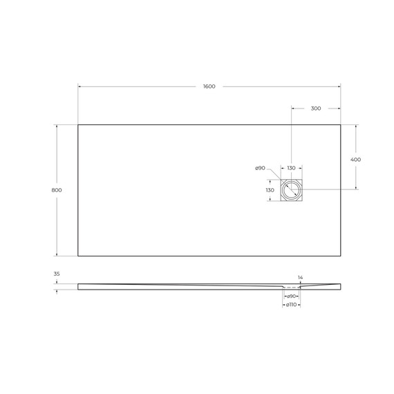 Каменный поддон BelBagno 160 см TRAY-MR-UNO-AH-160/80-35-W-BO - 5 Каменный поддон BelBagno 160 см TRAY-MR-UNO-AH-160/80-35-W-BO фото 5