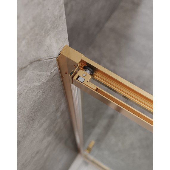 Душевая дверь Cezares 90 см MOLVENO-BF-3-90-C-BORO-IV, брашированное золото/прозрачное - 6 Душевая дверь Cezares 90 см MOLVENO-BF-3-90-C-BORO-IV, брашированное золото/прозрачное фото 6