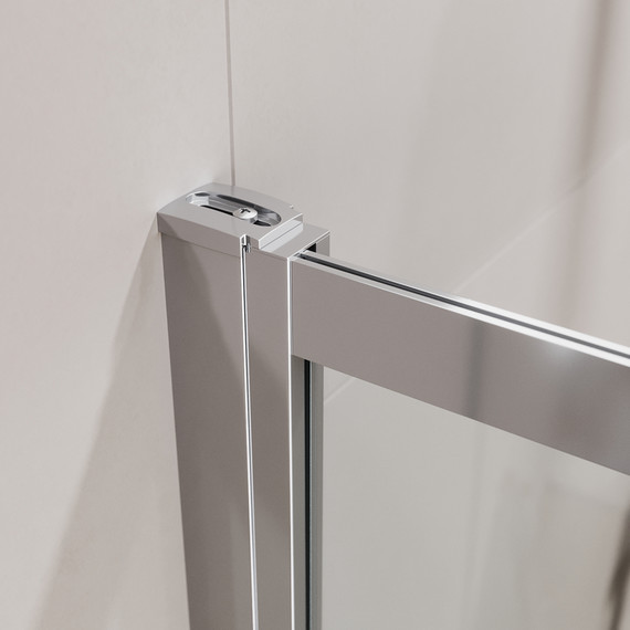 Шторка для ванны Cezares 90 см SLIDER-FIX-VF-11-90/150-C-Cr, хром/прозрачное фото 4