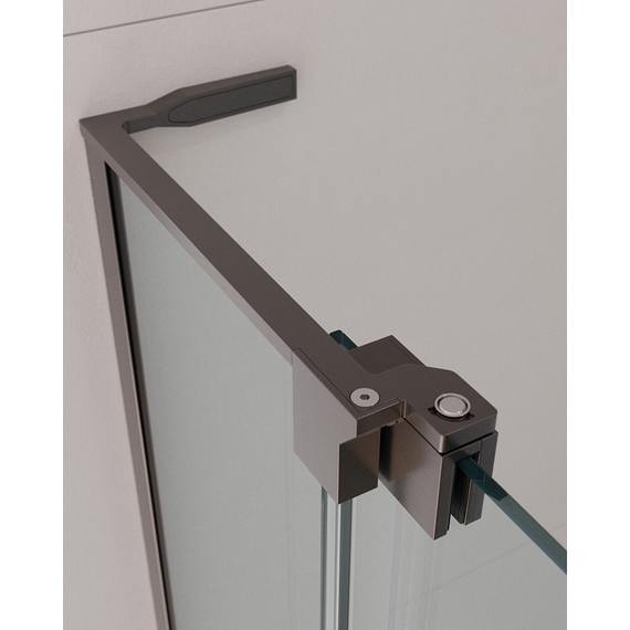 Душевая дверь Cezares 90 см SLIDER-B-1-90/100-C-GM (стекло 8 мм) оружейная сталь/прозрачное - 3 Душевая дверь Cezares 90 см SLIDER-B-1-90/100-C-GM (стекло 8 мм) оружейная сталь/прозрачное фото 3