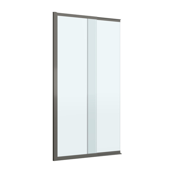 Шторка для ванны Cezares 90 см SLIDER-FIX-VF-11-90/150-C-GM, оружейная сталь/прозрачное фото 3