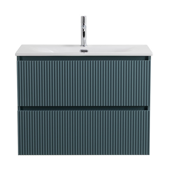 Тумба подвесная с раковиной BelBagno 90 см UNO-MINI-900-2C-SO-AO, голубой матовый фото 