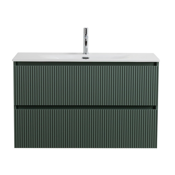 Тумба подвесная с раковиной BelBagno 100 см UNO-MINI-1000-2C-SO-VO, еловый матовый фото 