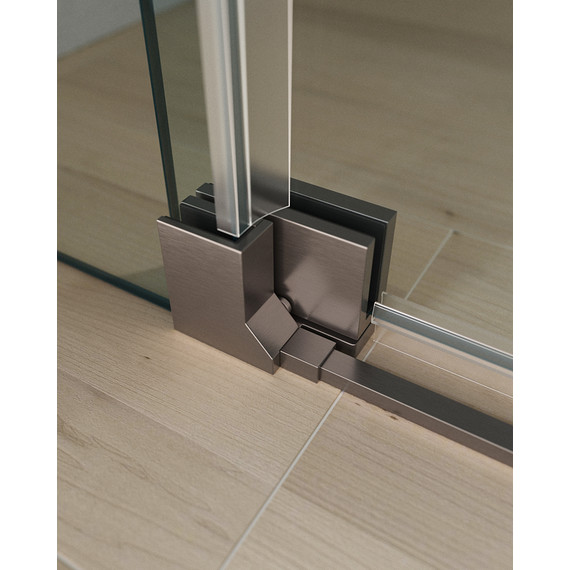 Душевая дверь Cezares 90 см SLIDER-B-1-90/100-C-GM (стекло 8 мм) оружейная сталь/прозрачное - 2 Душевая дверь Cezares 90 см SLIDER-B-1-90/100-C-GM (стекло 8 мм) оружейная сталь/прозрачное фото 2