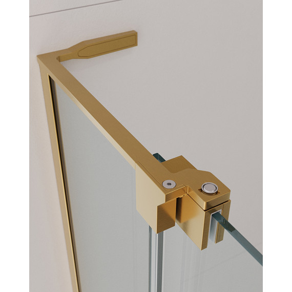 Душевое ограждение Cezares (80-90)x(90-100) SLIDER-AH-2-80/90-90/100-C-BORO (стекло 8 мм) брашированное золото/прозрачное - 3 Душевое ограждение Cezares (80-90)x(90-100) SLIDER-AH-2-80/90-90/100-C-BORO (стекло 8 мм) брашированное золото/прозрачное фото 3