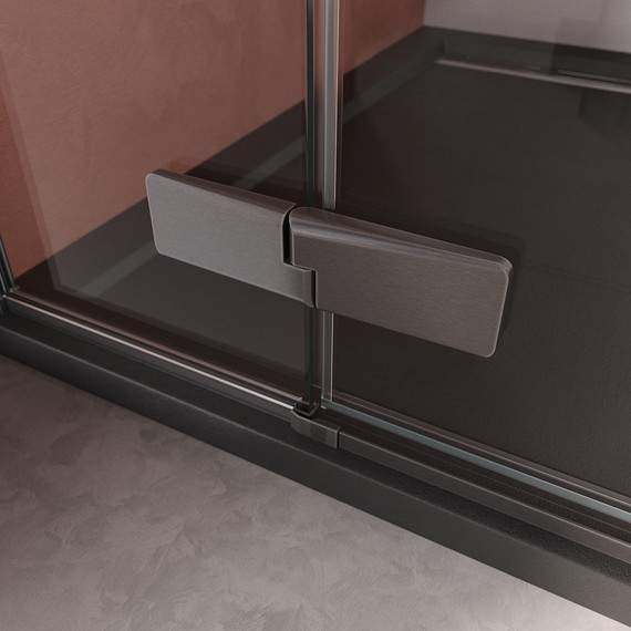 Душевое ограждение Cezares 1200x900 LINER-AH-1-120/90-C-GM-R, оружейная сталь/прозрачное - 8 Душевое ограждение Cezares 1200x900 LINER-AH-1-120/90-C-GM-R, оружейная сталь/прозрачное фото 8