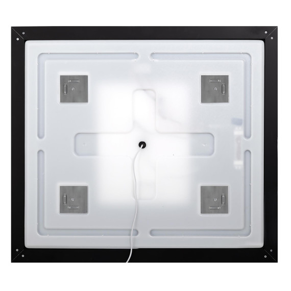 Зеркало BelBagno 90 см SPC-KRAFT-900-800-LED-TCH-WARM-NERO, чёрный фото 4