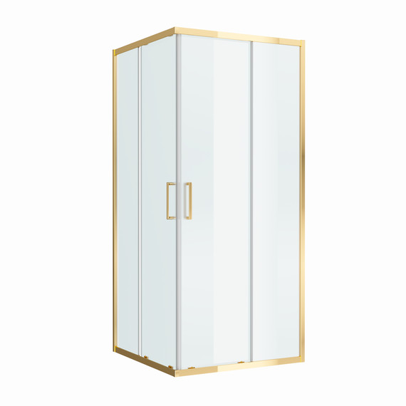 Душевое ограждение BelBagno 900 LUCE-A-2-90-P-ORO, золото/матовое фото 3