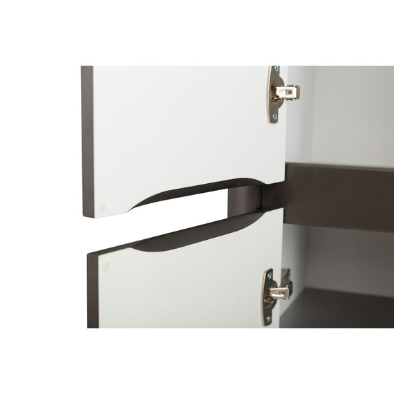 Пенал подвесной BelBagno 40 см RELAX-1500-2A-SO-GM, оружейная сталь фото 6