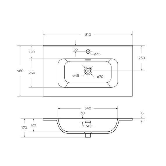 Тумба подвесная с раковиной Cezares 80 см DUET-N-800-2C-SO-BO (раковина CZR-8095-80) bianco opaco фото 4
