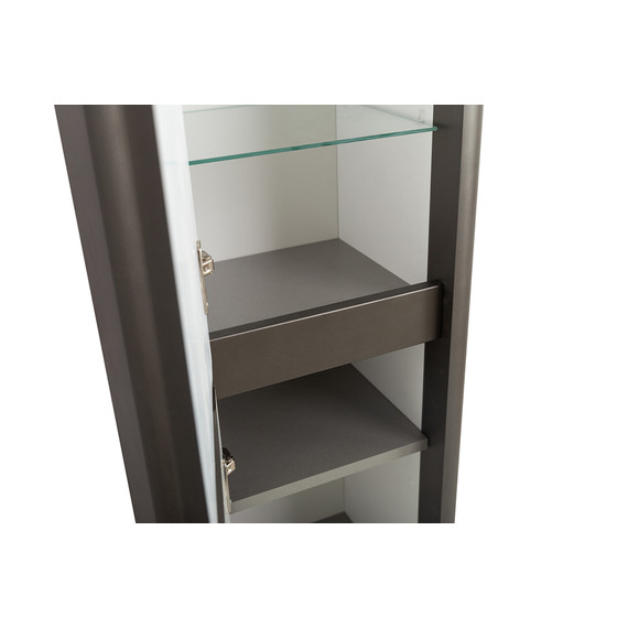 Пенал подвесной BelBagno 40 см RELAX-1500-2A-SO-GM, оружейная сталь фото 4