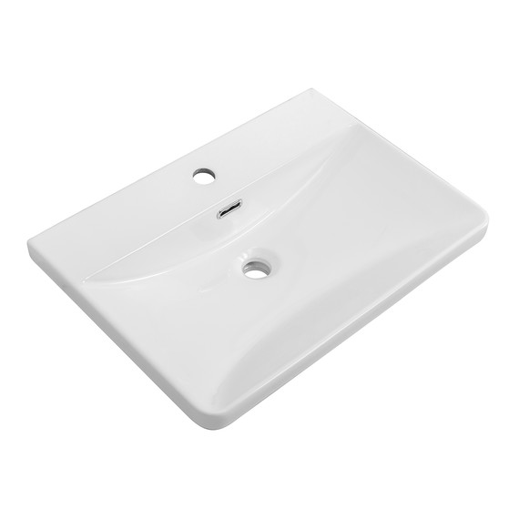 Тумба подвесная с раковиной BelBagno 60 см DUE-600-2C-SO-GM-P, оружейная сталь фото 2