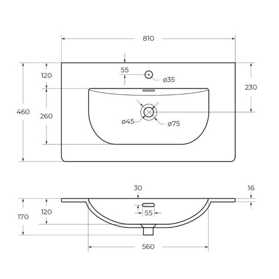 Тумба подвесная с раковиной BelBagno 80 см UNO-800-1C-SO-AO, голубой матовый фото 4