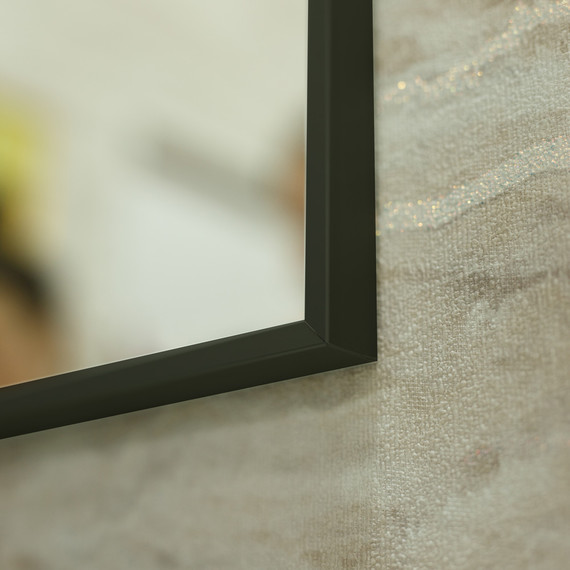 Зеркало BelBagno 50 см SPC-AL-500-800 Nero, чёрный фото 6