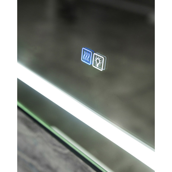 Зеркало BelBagno 90 см SPC-KRAFT-900-800-LED-TCH-WARM, сатин фото 5