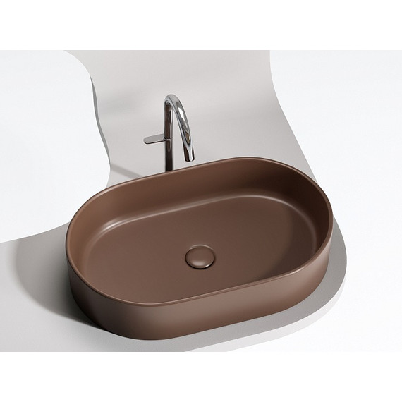 Раковина-чаша Ceramicanova Element 60 см CN6048MDB, тёмно-коричневый матовый фото 2
