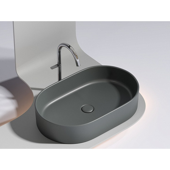 Раковина-чаша Ceramicanova Element 60 см CN6048MDH, тёмный антрацит матовый фото 2