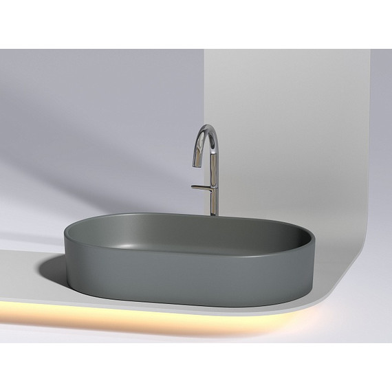 Раковина-чаша Ceramicanova Element 60 см CN6048MDH, тёмный антрацит матовый фото 3