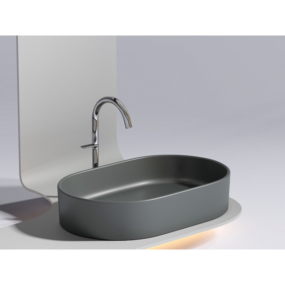 Раковина-чаша Ceramicanova Element 60 см CN6048MDH, тёмный антрацит матовый фото 7