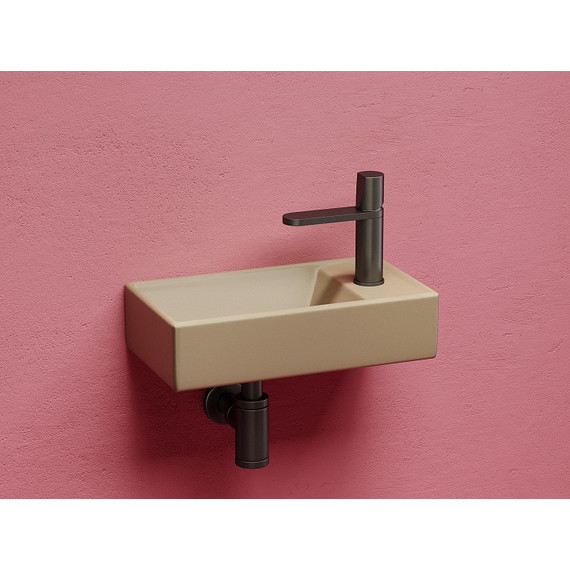 Раковина подвесная Ceramicanova Element 40 см L CN6051LMC, капучино матовый фото 5