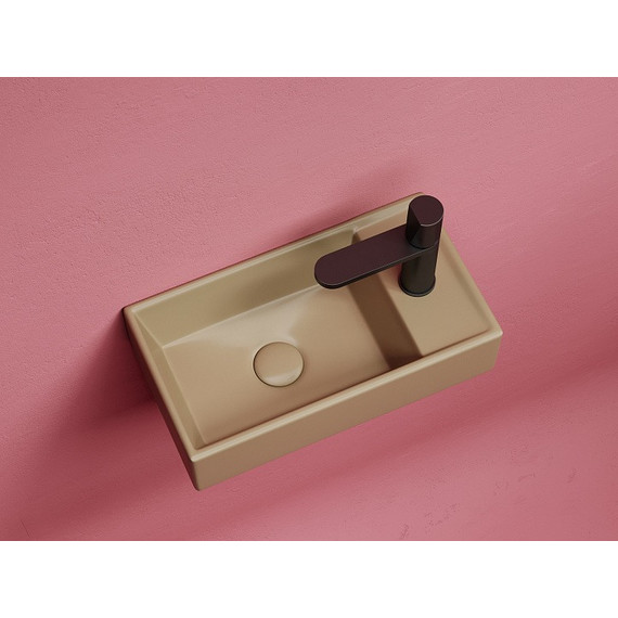 Раковина подвесная Ceramicanova Element 40 см L CN6051LMC, капучино матовый фото 2