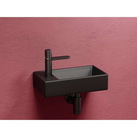 Раковина подвесная Ceramicanova Element 40 см R CN6051RMB, чёрный матовый фото 5