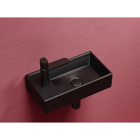 Раковина подвесная Ceramicanova Element 40 см R CN6051RMB, чёрный матовый фото 2