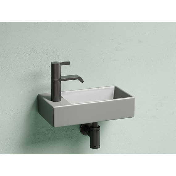 Раковина подвесная Ceramicanova Element 40 см R CN6051RMH, антрацит матовый фото 3