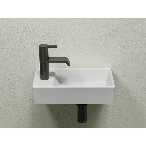 Раковина подвесная Ceramicanova Element 40 см R CN6051RMW, белый матовый фото 3