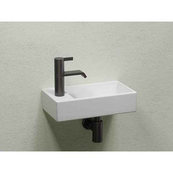 Раковина подвесная Ceramicanova Element 40 см R CN6051RMW, белый матовый фото 4