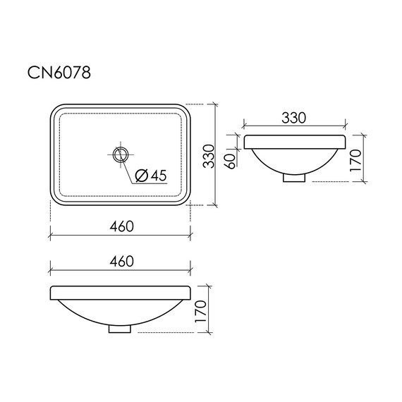 Раковина-чаша Ceramicanova Element 46 см CN6078 фото 6