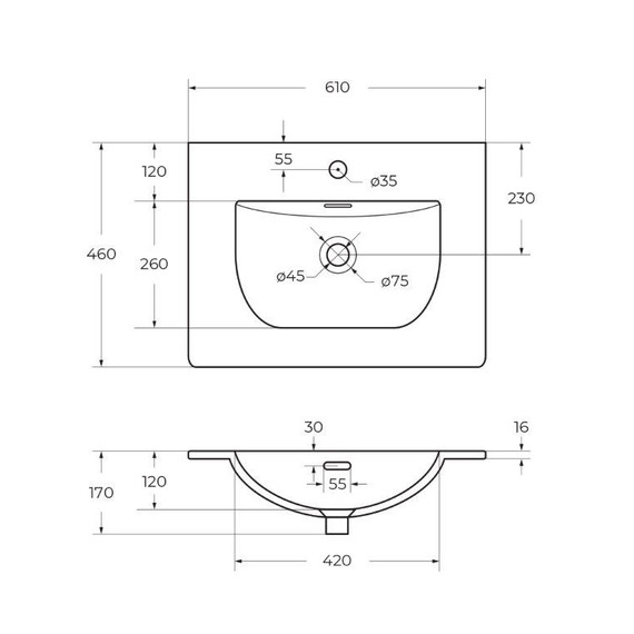 Тумба подвесная с раковиной Belbagno 60 см KRAFT-600-2C-SO-AO (раковина BB-8099-60) голубой матовый фото 4