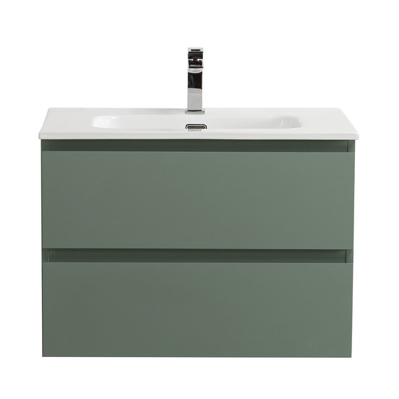Тумба подвесная с раковиной Belbagno 60 см KRAFT-600-2C-SO-VO (раковина BB600ETL) еловый матовый фото 