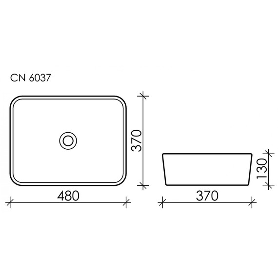 Раковина-чаша Ceramicanova Element 48 см CN6037 фото 8