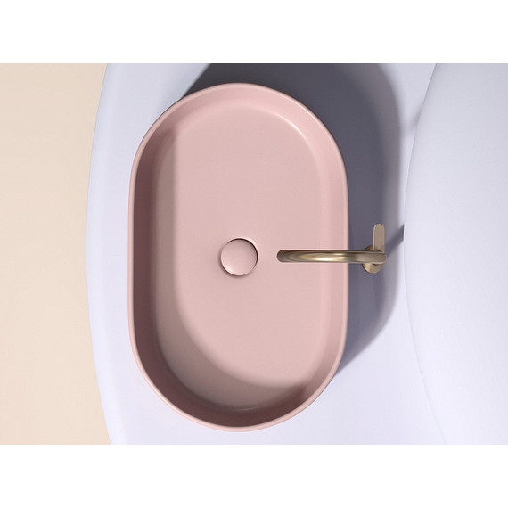 Раковина-чаша Ceramicanova Element 60 см CN6048MP, розовый матовый фото 6
