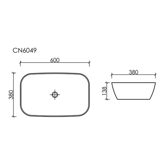 Раковина-чаша Ceramicanova Element 60 см CN6049MDB, тёмно-коричневый матовый фото 9