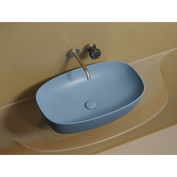 Раковина-чаша Ceramicanova Element 60 см CN6049ML, голубой матовый фото 