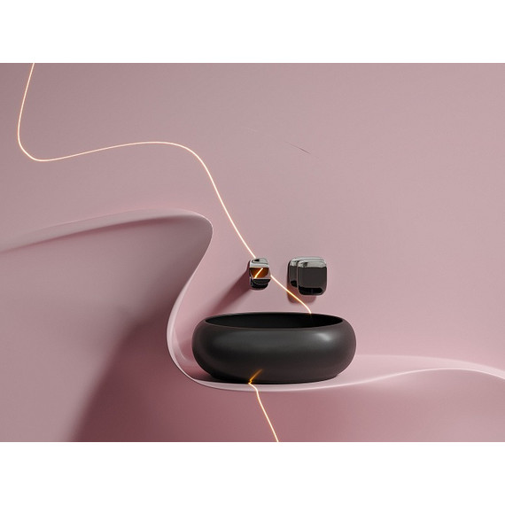 Раковина-чаша Ceramicanova Element 36 см CN6050MB, чёрный матовый фото 5