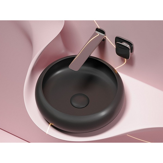 Раковина-чаша Ceramicanova Element 36 см CN6050MB, чёрный матовый фото 