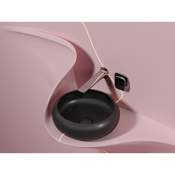 Раковина-чаша Ceramicanova Element 36 см CN6050MB, чёрный матовый фото 2