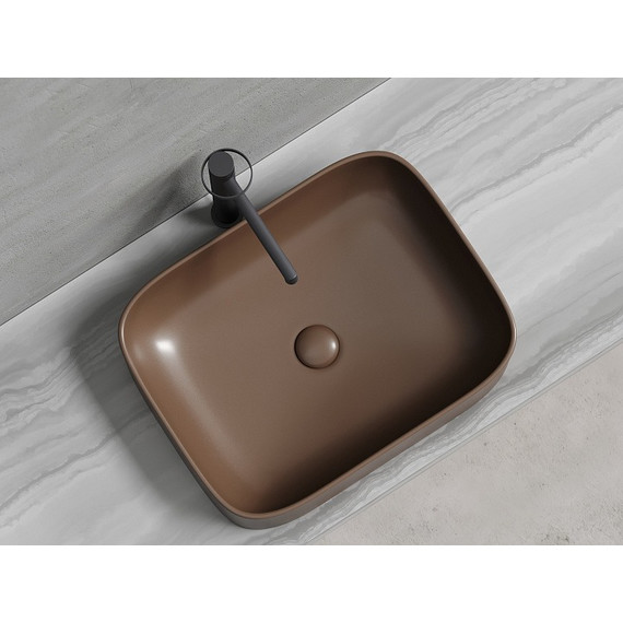 Раковина-чаша Ceramicanova Element 50 см CN6052MDB, тёмно-коричневый матовый фото 6