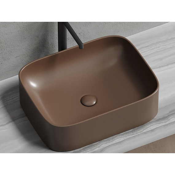 Раковина-чаша Ceramicanova Element 50 см CN6052MDB, тёмно-коричневый матовый фото 9