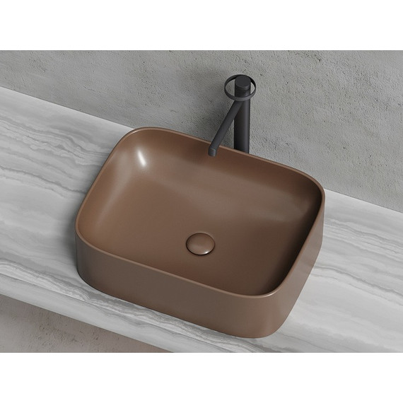 Раковина-чаша Ceramicanova Element 50 см CN6052MDB, тёмно-коричневый матовый фото 4