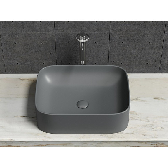 Раковина-чаша Ceramicanova Element 50 см CN6052MDH, тёмный антрацит матовый фото 3