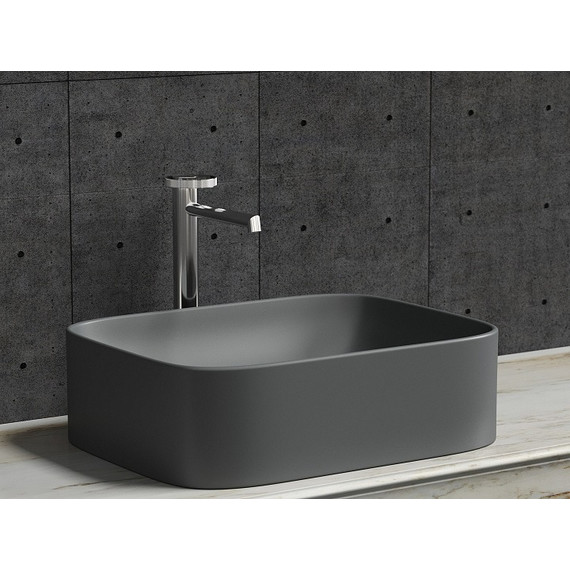 Раковина-чаша Ceramicanova Element 50 см CN6052MDH, тёмный антрацит матовый фото 7