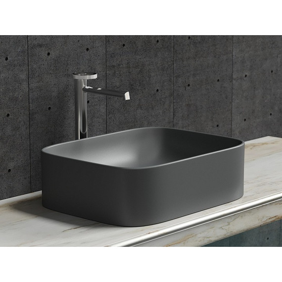 Раковина-чаша Ceramicanova Element 50 см CN6052MDH, тёмный антрацит матовый фото 8