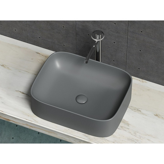 Раковина-чаша Ceramicanova Element 50 см CN6052MDH, тёмный антрацит матовый фото 10